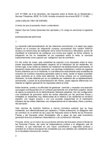 LEY 41/1998, de 9 de diciembre, del Impuesto sobre la Renta de no