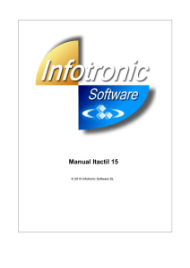 Manual Itactil 15 - Infotronic Software