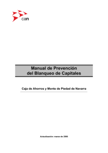 Manual de Prevención del Blanqueo de Capitales