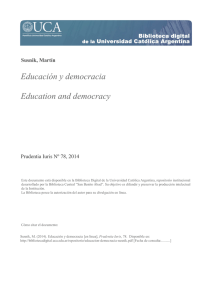 Educación y democracia - Biblioteca Digital