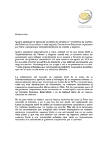 "Principios y Prácticas de Gobierno Corporativo".