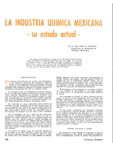 la industria quimica mexicana - revista de comercio exterior