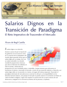 Salarios Dignos en la Transición de Paradigma