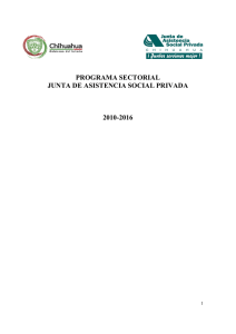 programa sectorial junta de asistencia social privada 2010-2016
