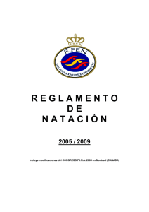 Reglamento Natacion 2005-2009 - Real Federación Española de