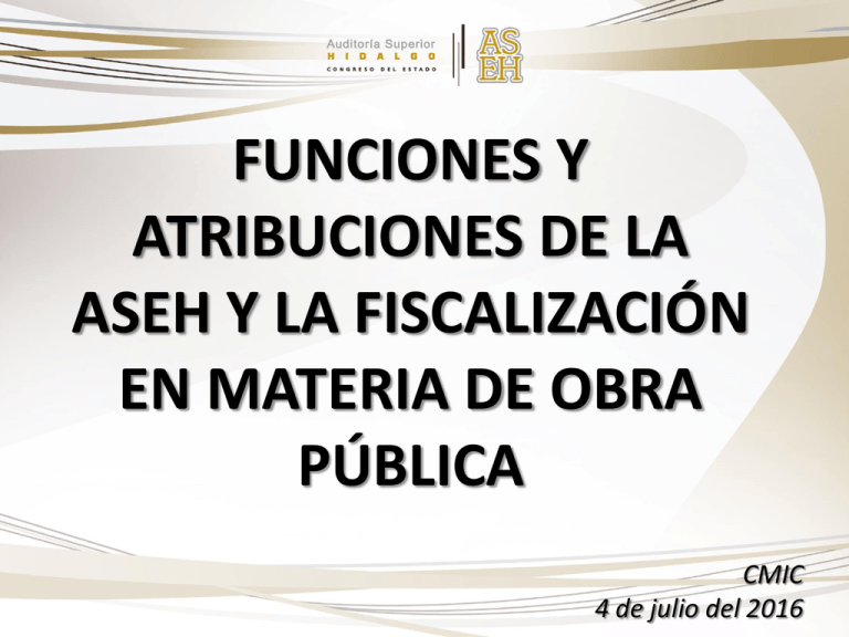 presentación - Auditoría Superior del Estado de Hidalgo