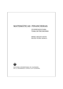 matemáticas financieras - Ediciones Universitarias de Valparaíso