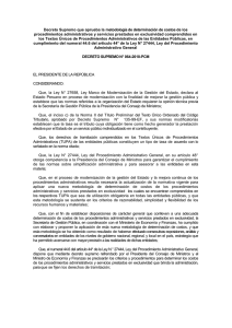 Decreto Supremo N° 064-2010-PCM.