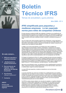 Boletín Técnico IFRS Boletín Técnico IFRS