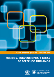 fondos, subvenciones y becas de derechos humanos