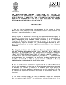 la quincuagésima séptima legislatura del estado de querétaro, en