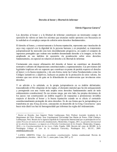 Derecho al honor y libertad de informar. PDF