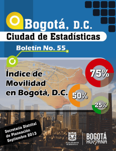 Boletín No. 55 Índice de Movilidad para Bogotá