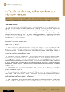 La Tutoría con alumnos, padres y profesores en Educación Primaria.