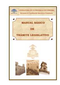 Manual Básico de Trámite Legislativo