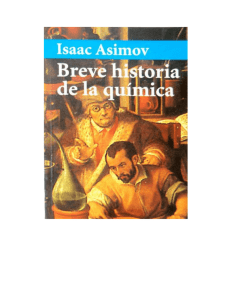 Breve historia de la química – Isaac Asimov