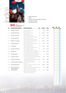 2-3 Mapa Canadá y USA 4-5 Índice 6 Carta de la Comision