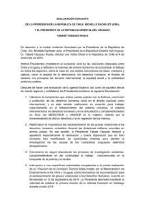 eer aquí Declaración Conjunta Presidencial Chile