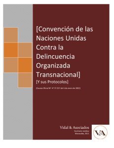 Convención contra la delincuencia organizada transnacional