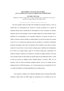 Reactores y plantas nucleares