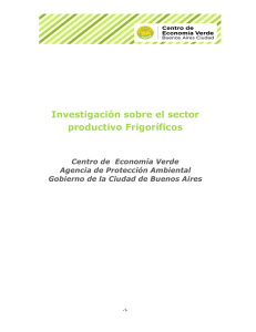 Investigación sobre el sector productivo Frigoríficos