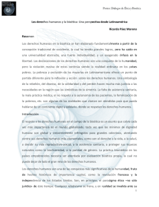 Los derechos humanos y la bioética: Una perspectiva