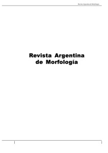 Revista Argentina de Morfología