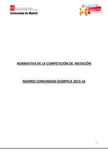 Normativa - Federación Madrileña de Natación