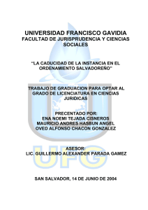 UNIVERSIDAD FRANCISCO GAVIDIA