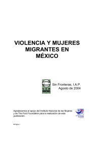 violencia y mujeres migrantes en méxico