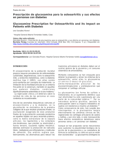 Prescripción de glucosamina para la osteoartritis y sus efectos en
