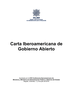 Carta Iberoamericana de Gobierno Abierto