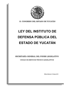 ley del instituto de defensa pública del estado de yucatán