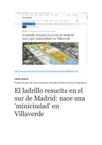 El ladrillo resucita en el sur de Madrid