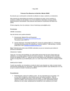 1 May 2009 Protocolo Para Muestras de Quitridio
