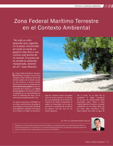 Zona Federal Marítimo Terrestre en el Contexto Ambiental