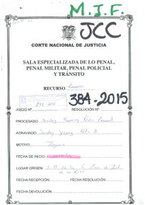 25s - s~J~ ~ep~5 ~ A ~,ft - Corte Nacional de Justicia