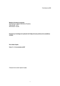 Informe final - Instituto Nacional de Estadistica.