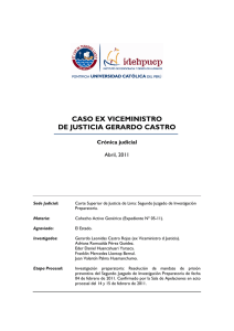 caso ex viceministro de justicia gerardo castro - Idehpucp