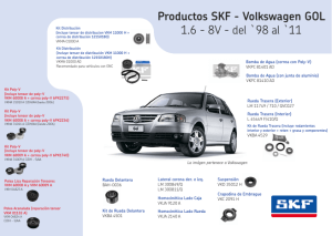 Productos automotrices para Volskwagen Gol 1.6