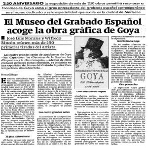 El Museo del Grabado Español acoge la obra gráfica de Goya