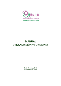 manual organización y funciones