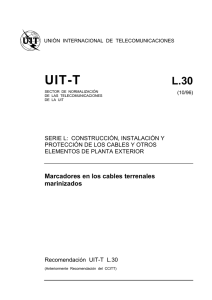UIT-T Rec. L.30 (10/96) Marcadores en los cables terrenales