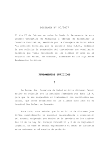 Dictamen del Consejo Consultivo de Andalucía sobre el caso de