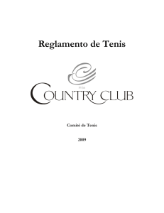 Reglamento de Tennis - Country Club de Barranquilla