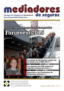 Revista 70 - Consejo de Colegios Profesionales de Mediadores de