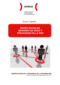 Guía de Redes Sociales, menores de edad y privacidad en la red