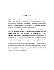 INTRODUCCIÓN - Tribunal Electoral