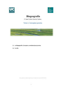 Biogeografía - OCW Universidad de Cantabria