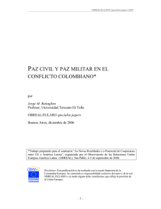paz civil y paz militar en el conflicto colombiano